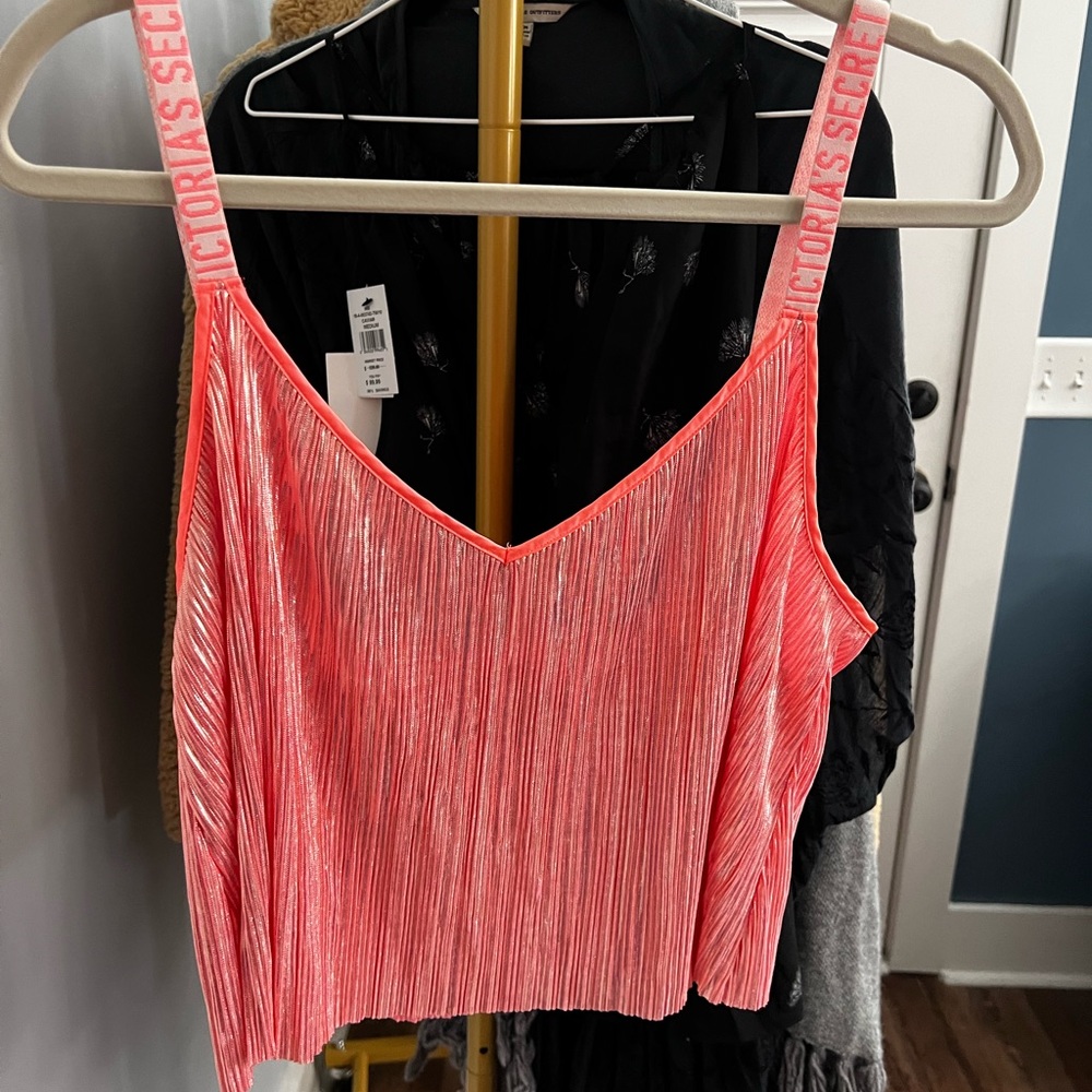 💜Victoria Secret Neon Pink Pajama Set💜~Brand New~